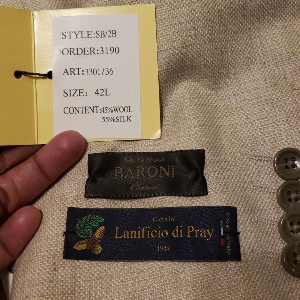 NWT BARONI COUTURE SILK & WOOL BLAZER - Picture 7 of 8